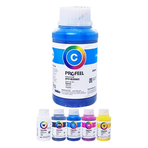 Tinta DTF Inktec 250ml p/ Eps DX5 DX7 L805 L810 L8050 L1800