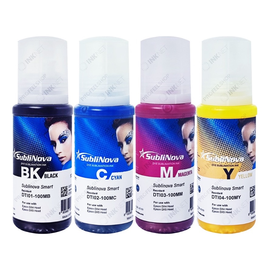 Tinta 4 x100ml Sublimatica Inktec Sublinova Smart DX4 DX5
