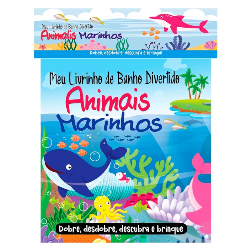 Livro Meu Livrinho de Banho Divertido |  Animais Marinhos