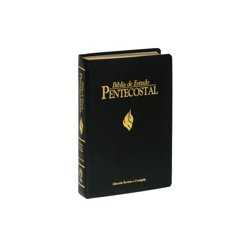 Bíblia de Estudo Pentecostal Grande | Letra Normal | ARC | Preta Luxo