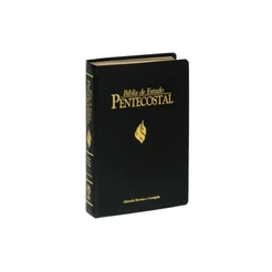 Bíblia de Estudo Pentecostal Grande | Letra Normal | ARC | Preta Luxo