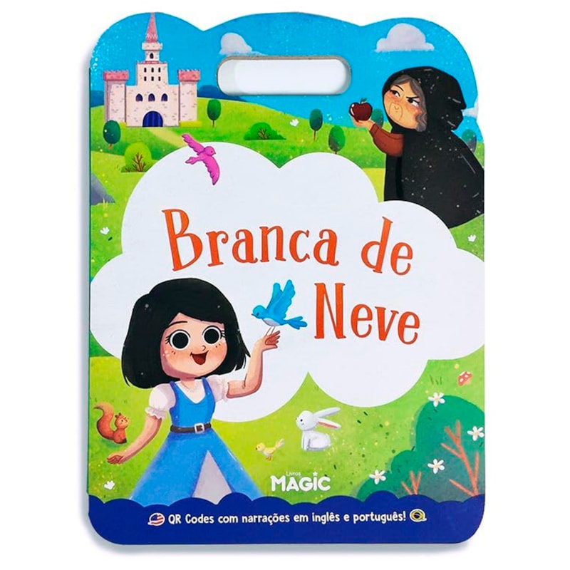 Livro Branca de Neve | QR Codes de Narrações em Inglês e Português em Oferta na Shopee