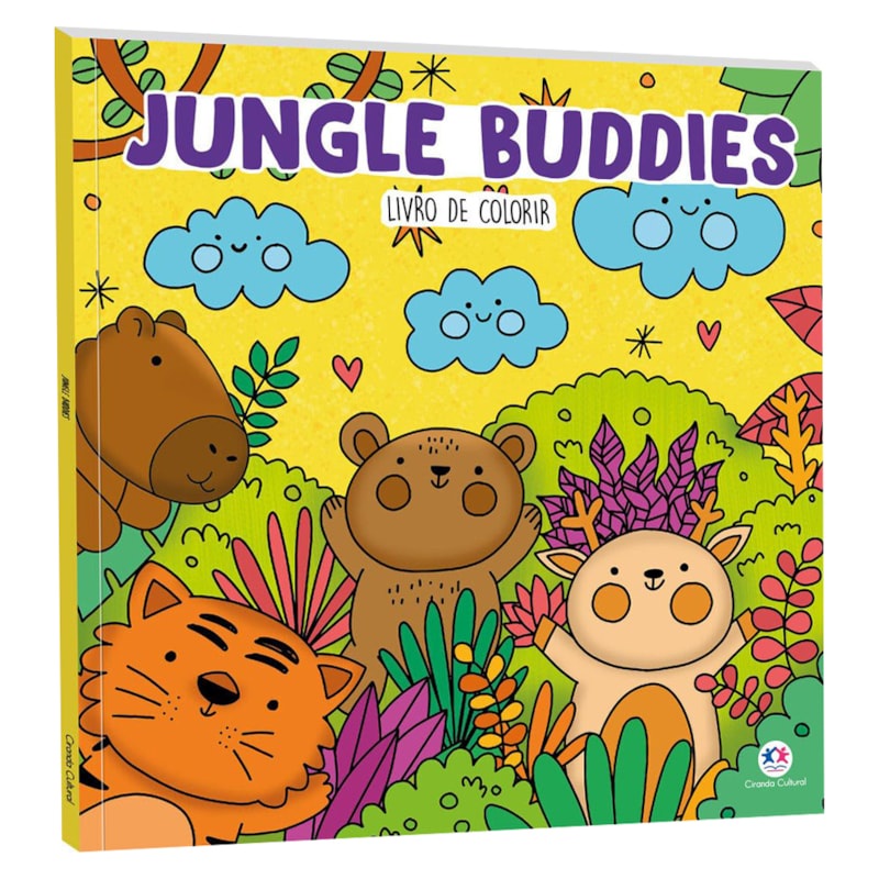 Livro Jungle Buddies |  Livro de Colorir