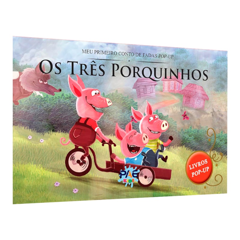 Livro Meu Primeiro Conto de Fadas Pop-Up | Os Três Porquinhos