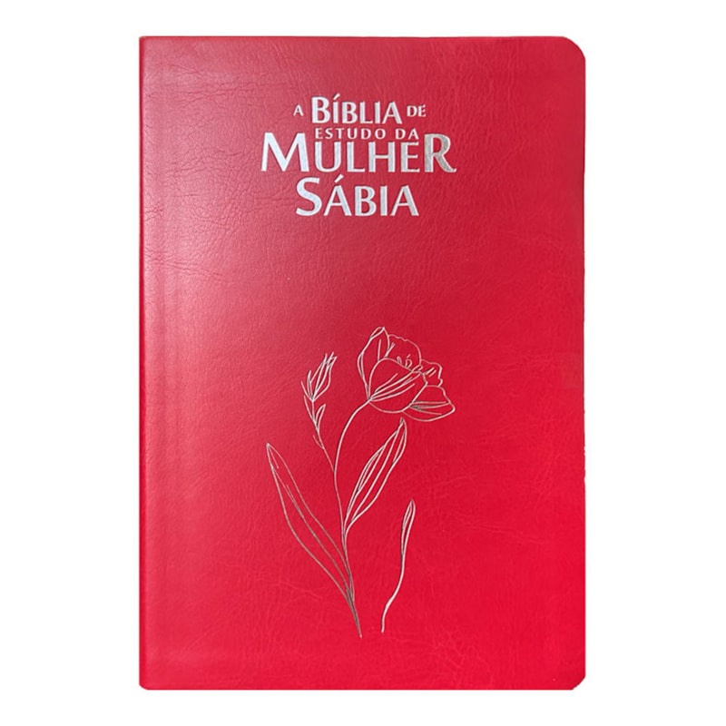 Bíblia de Estudo da Mulher Sábia | ARC | Harpa Avivada | Capa Magnólia Vermelha em Oferta na Shopee