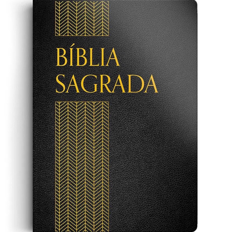 Bíblia Sagrada | ACF | Letra Normal | Capa Luxo Preta em Oferta na Shopee