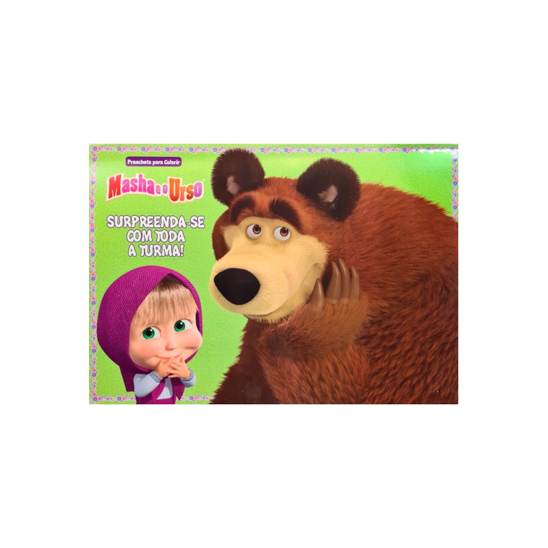 Livro Marsha e o Urso | Prancheta para Colorir | Surpreenda-se com Toda Turma