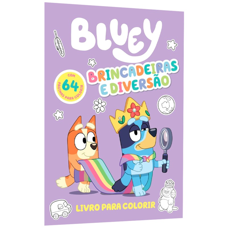 Livro Bluey Livro para Colorir | Brincadeiras e Diversão em Oferta na Shopee