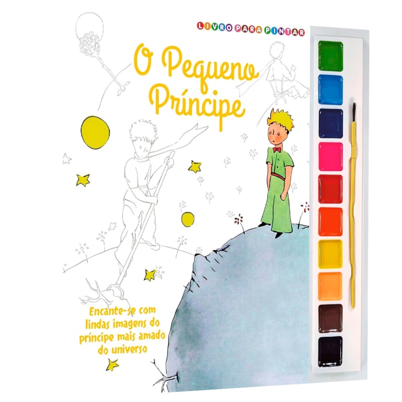 Livro O Pequeno Príncipe | Livro para Pintar | Aquarela em Oferta na Shopee