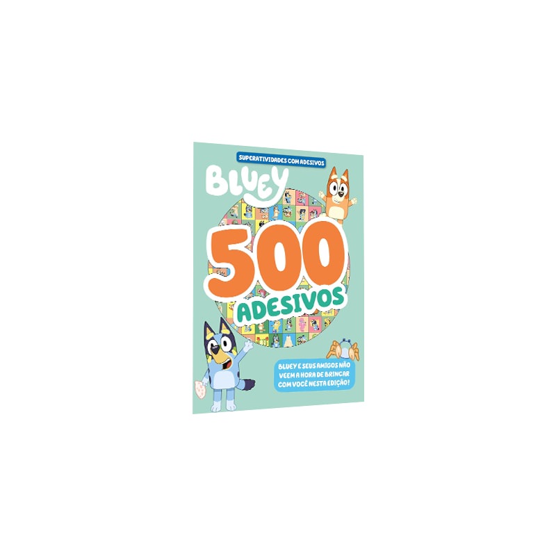 Livro Bluey Superatividades com Adesivos | 500 Adesivos | Volume 02