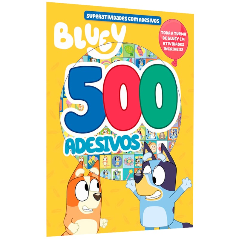 Livro Bluey Superatividades com Adesivos | 500 Adesivos em Oferta na Shopee