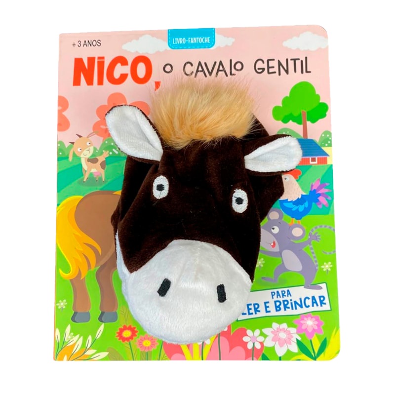 Livro Nico, O Cavalo Gentil | Livro Fantoche
