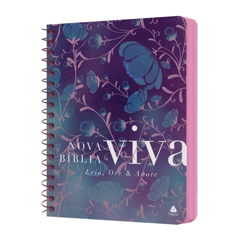 Nova Bíblia Viva Com Espaço para Anotação | Letra Normal | Capa Espiral Flores do Campo em Oferta na Shopee