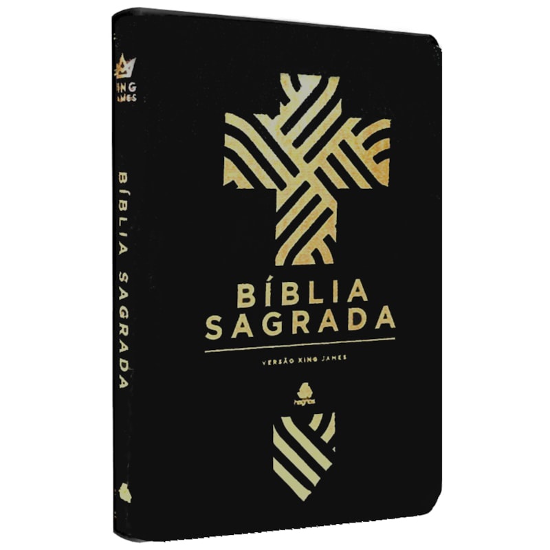 Bíblia Sagrada King James | Letra Normal | Capa Couro Luxo Preta c/ Zíper em Oferta na Shopee