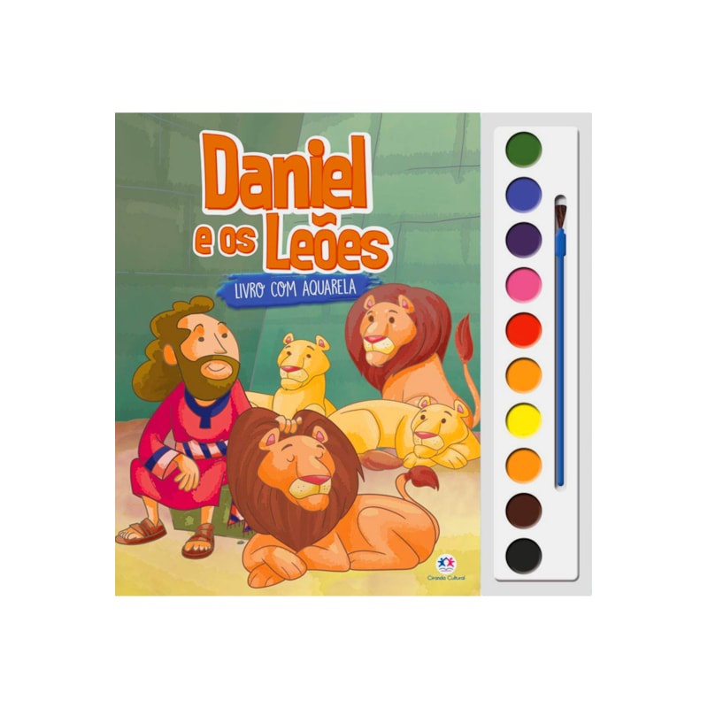 Daniel e os Leões | Livro com Aquarela em Oferta na Shopee