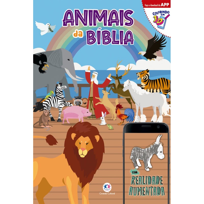 Livro Animais da Biblia | Colorindo em 3D em Oferta na Shopee