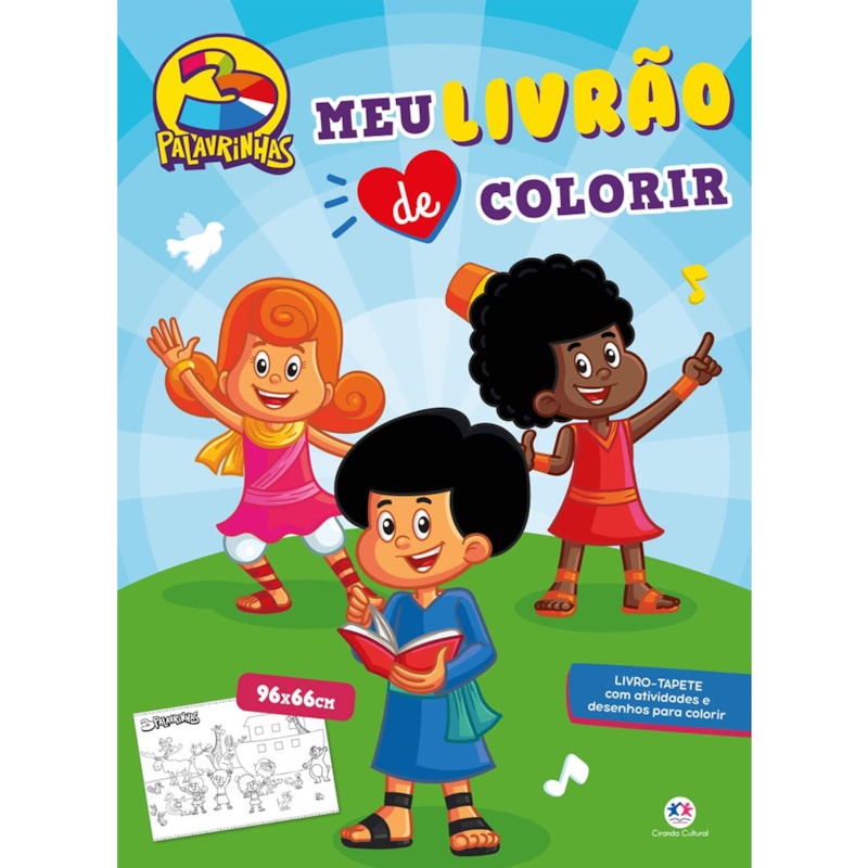Livro Meu Livrão de Colorir | 3 Palavrinhas em Oferta na Shopee