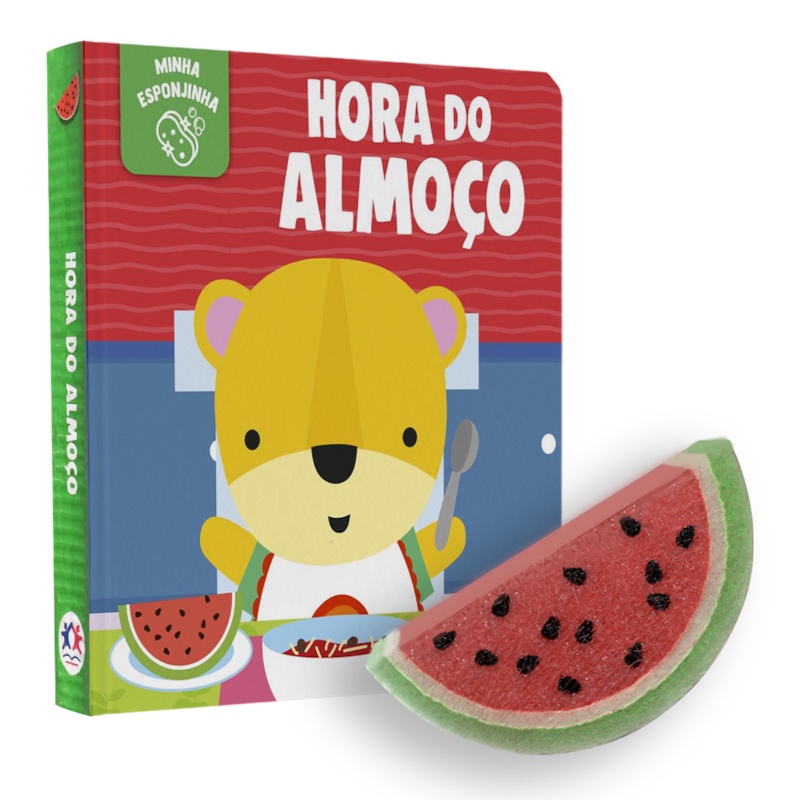 Livro Hora do Almoço | Livro e Esponja para a hora do Banho