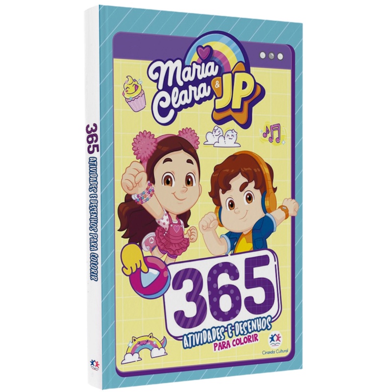Livro Maria Clara e JP | 365 Atividades e Desenhos para Colorir em Oferta na Shopee