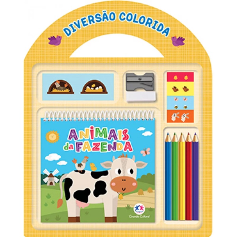 Livro Animais da Fazenda | Diversão Colorida