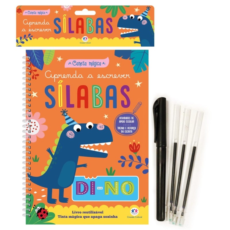 Livro Caneta Mágica | Sílabas | 5 a 8 Anos em Oferta na Shopee