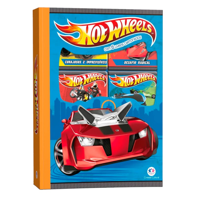 Hot Wheels | Box Com 6 Livros Cartonados em Oferta na Shopee