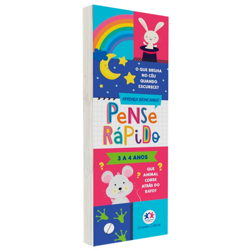 Livro Flash Cards Pense Rápido | 3 a 4 anos em Oferta na Shopee