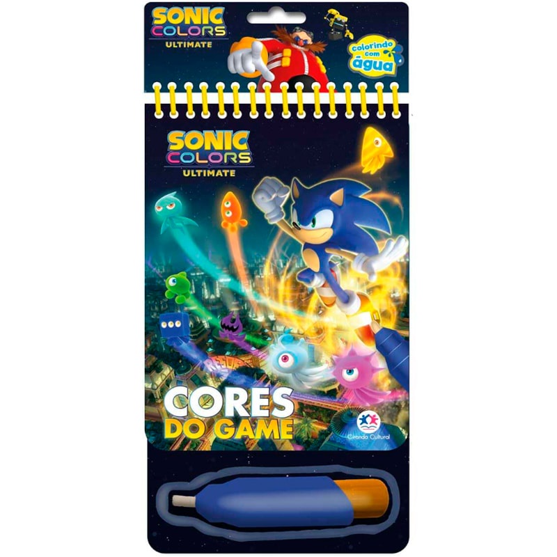 Livro Sonic | Colorindo com Água em Oferta na Shopee