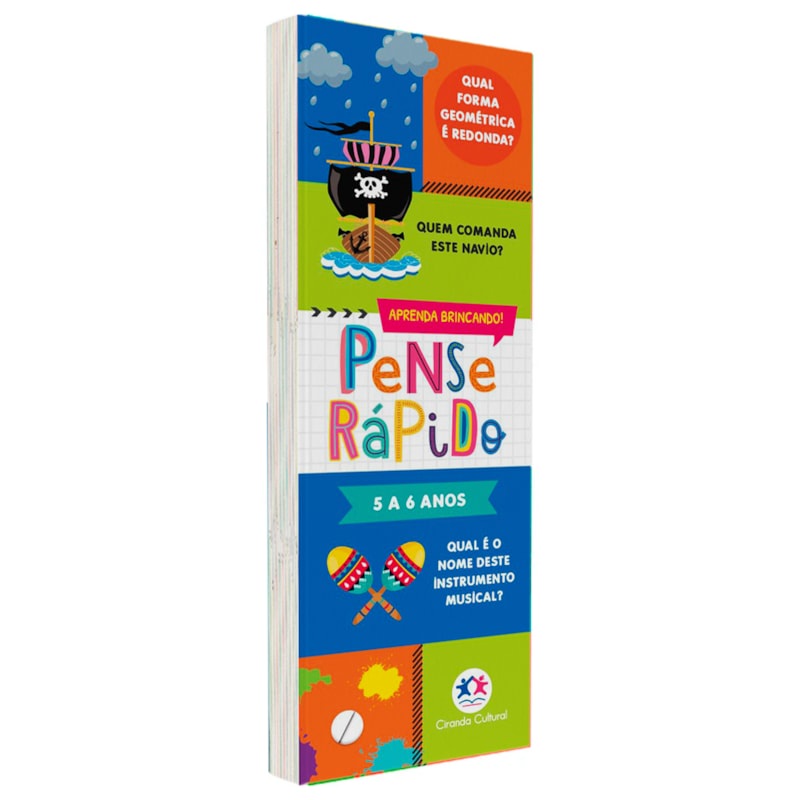 Flash Cards Pense Rápido | 5 a 6 anos em Oferta na Shopee
