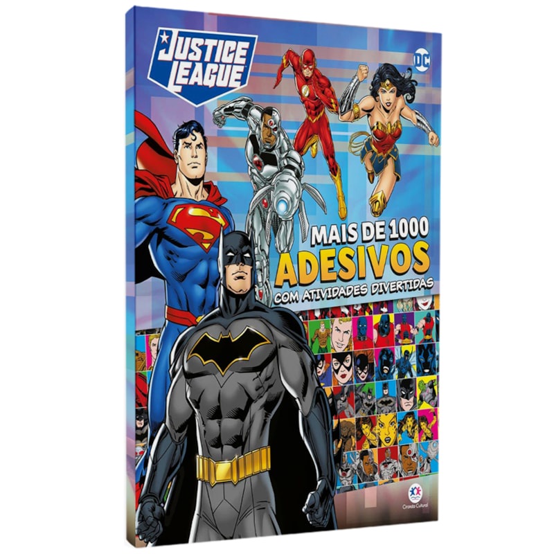 Livro Liga da Justiça | Mais de 1000 Adesivos