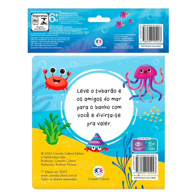 Livro de Banho Tubarão e Seus Amigos — imagem 2 de 2