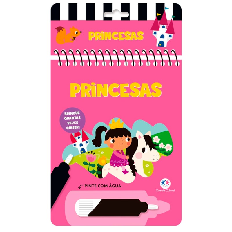 Livro Aquabook Princesas | Pinte Com Água em Oferta na Shopee