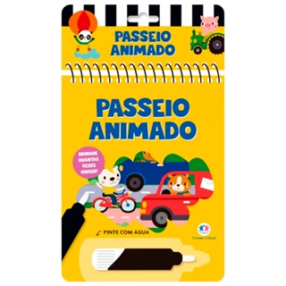 Livro Aquabook Passeio Animado | Pinte Com Água em Oferta na Shopee