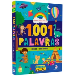 Livro 1001 Palavras | Dicionário Bilingue Ilustrado | Inglês e Português