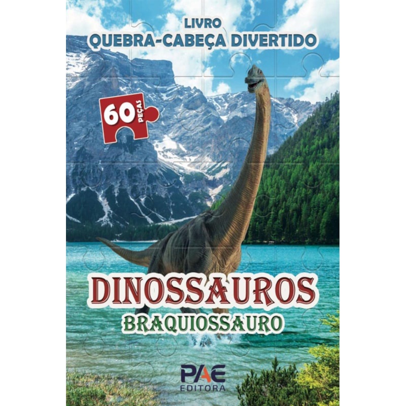 Livro Quebra-Cabeça Divertido | Dinossauros Braquiossauro