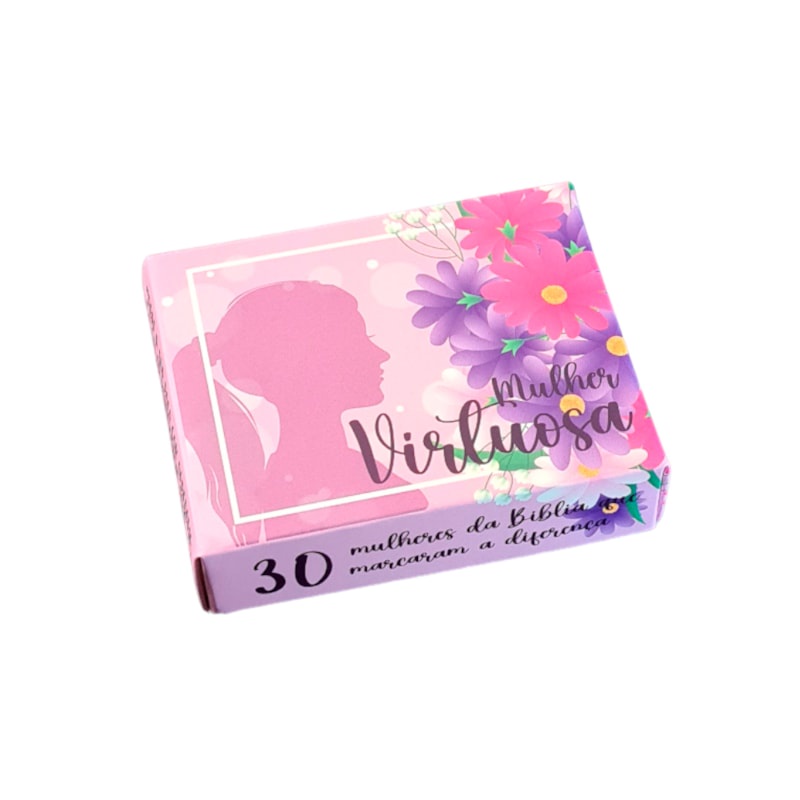 Caixinha de Mensagens Diárias | Mulher Virtuosa Roxa em Oferta na Shopee