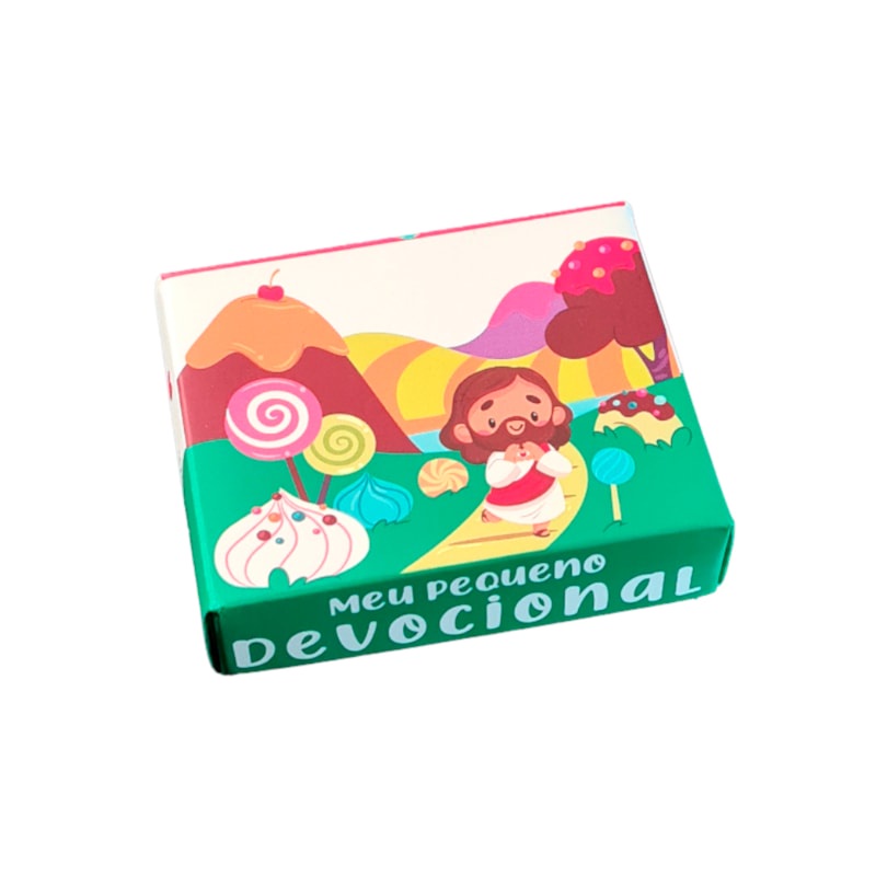 Caixinha Meu Pequeno Devocional | Verde em Oferta na Shopee