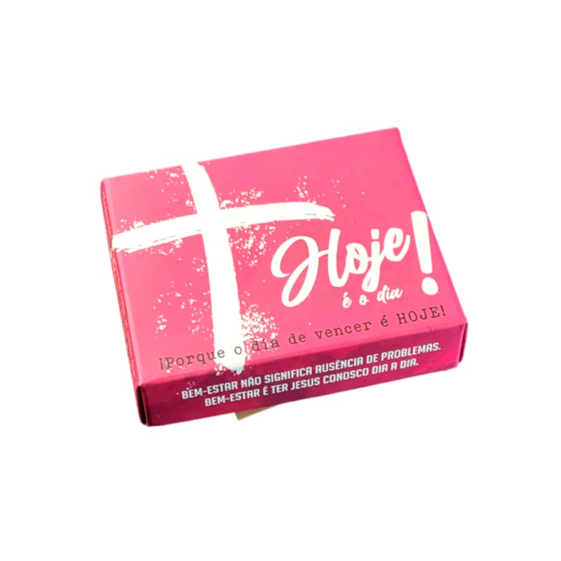 Caixinha de Mensagens Diárias | Hoje é o Dia! | Vermelho
