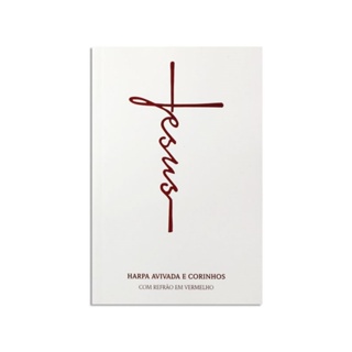 Harpa Avivada e Corinhos Jesus Luxo | Letra Hipergigante | Brochura Branca em Oferta na Shopee