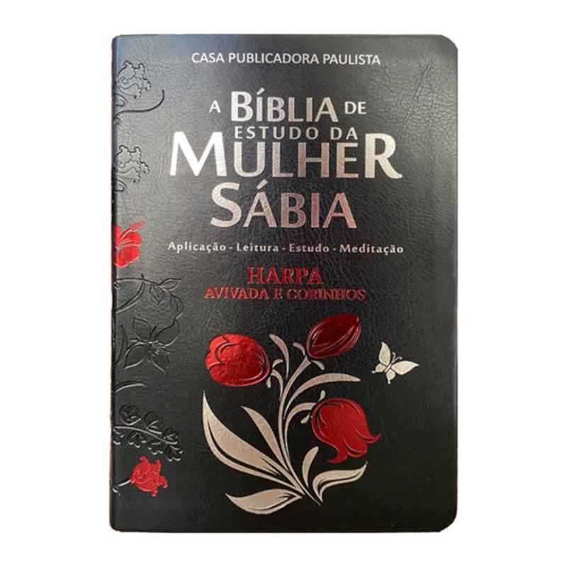 Bíblia de Estudo da Mulher Sábia | ARC | Harpa Avivada | Capa Rosas Preta - Books & Magazines