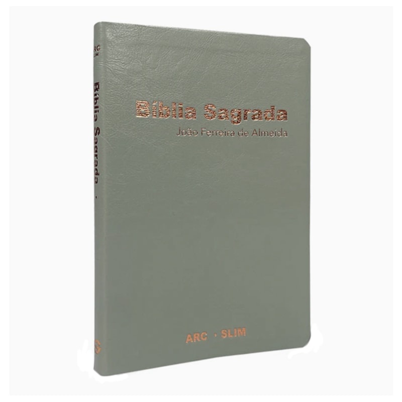 Bíblia Sagrada Slim | ARC | Capa Luxo Especial Cinza - Books & Magazines