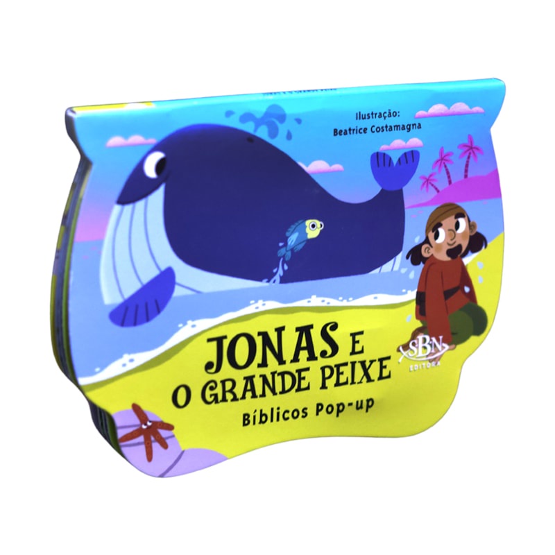 Livro Bíblicos Pop-Up | Jonas e o Grande Peixe | 3 Anos