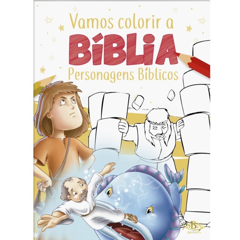 Livro Vamos Colorir a Bíblia | Personagens Bíblicos | 4 Anos em Oferta na Shopee