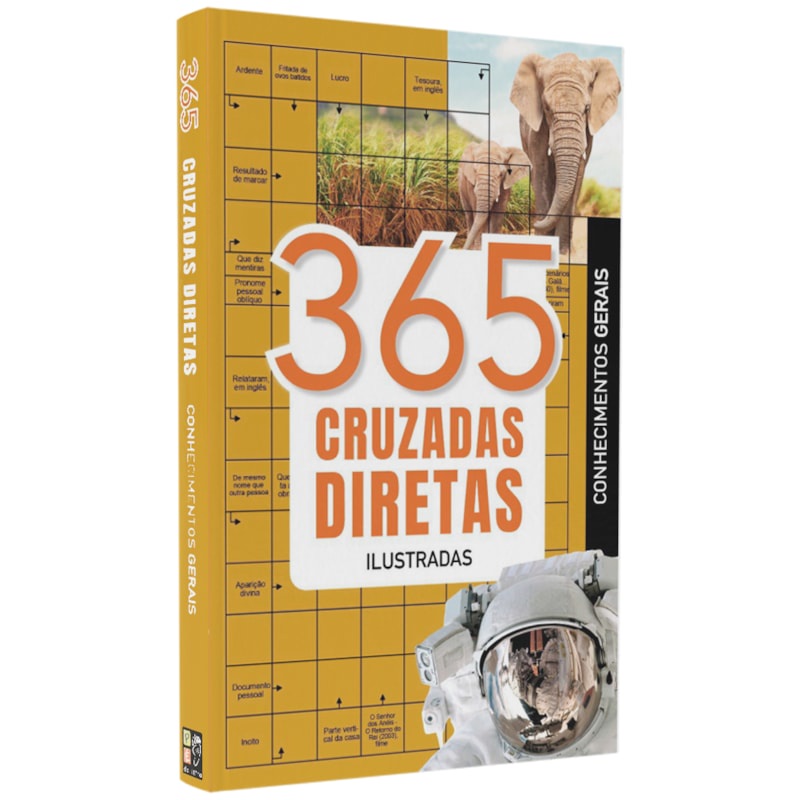 Livro 365 Cruzadas Diretas | Ilustradas | Conhecimentos Gerais em Oferta na Shopee