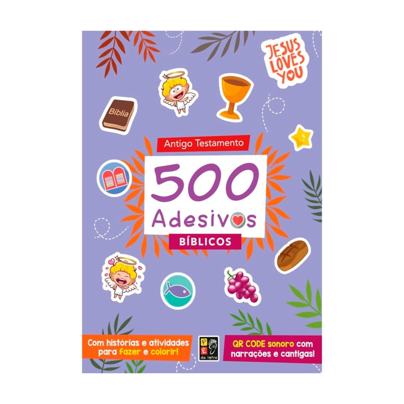 Livro 500 Adesivos Bíblicos | Antigo Testamento em Oferta na Shopee