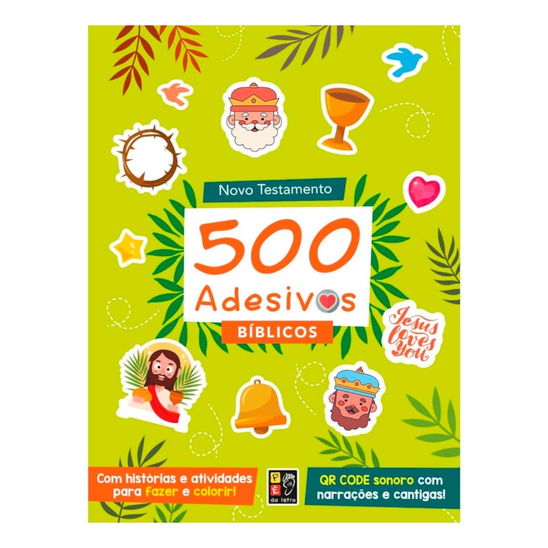 Livro 500 Adesivos Bíblicos | Novo Testamento em Oferta na Shopee