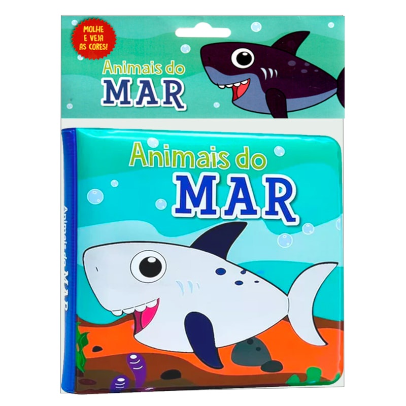 Livro Animais do Mar |  Molhe e Veja as Cores em Oferta na Shopee
