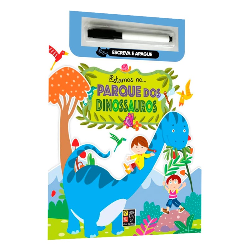 Livro Escreva e Apague | Estamos No Parque dos Dinossauros em Oferta na Shopee