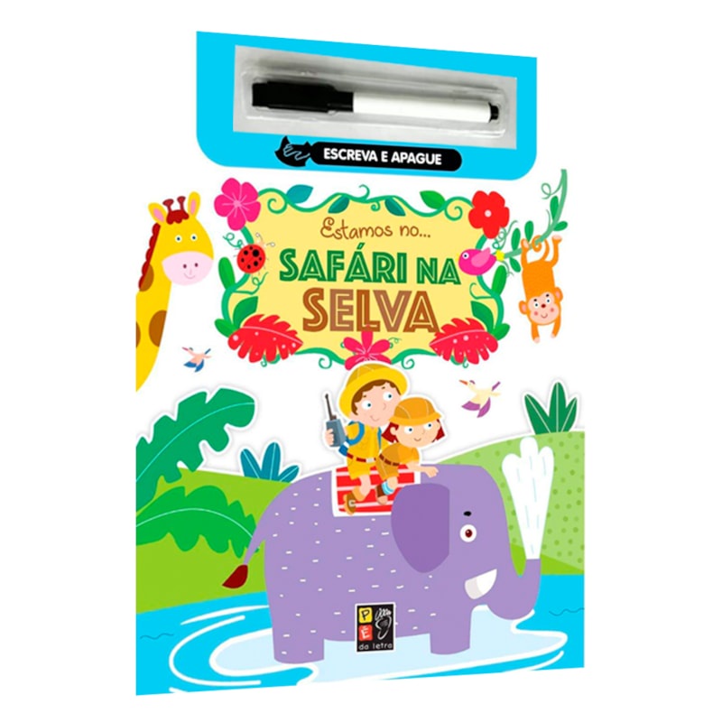 Livro Escreva e Apague | Estamos No Safári e Na Selva em Oferta na Shopee