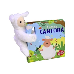 Livro A Ovelha Cantora | Livro com Pelúcia | 1 a 4 Anos